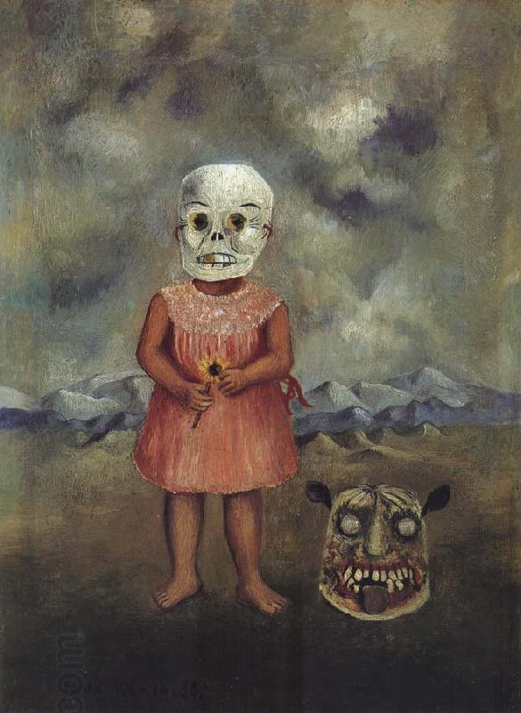 Frida Kahlo Girl with Death Mask